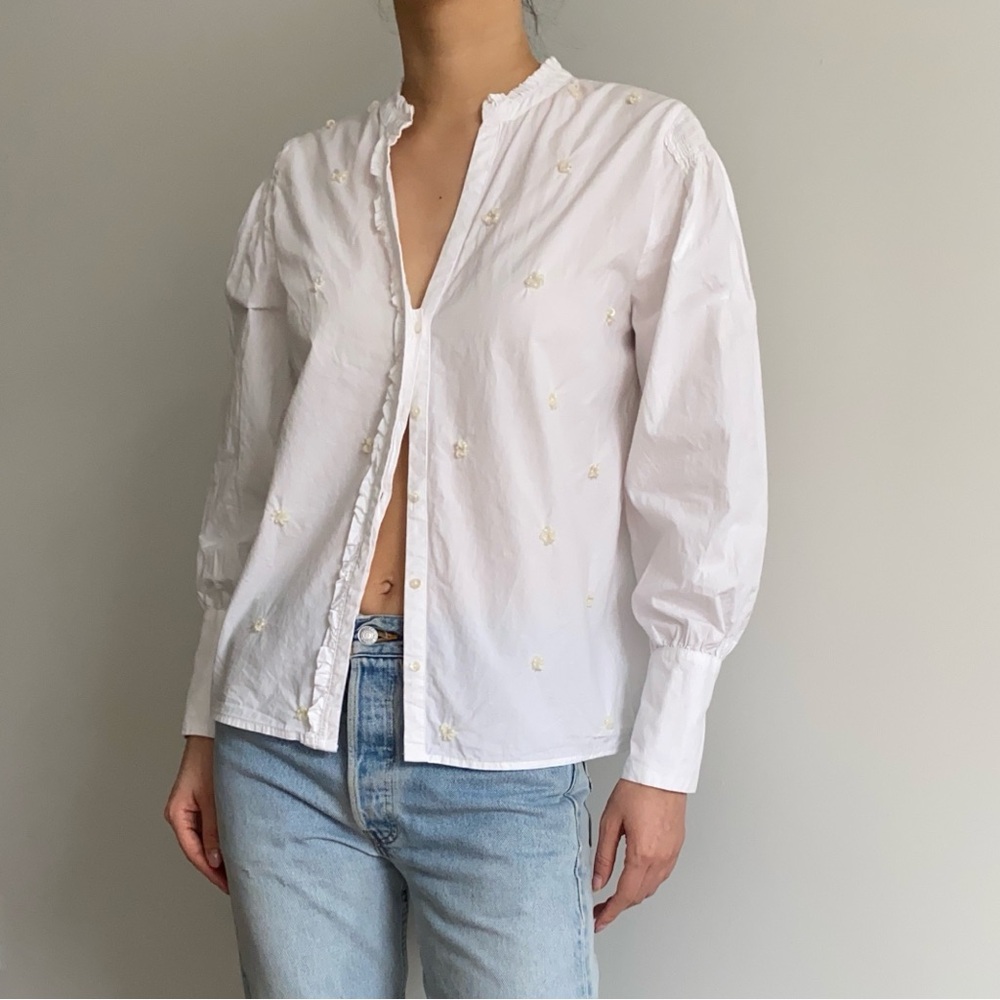 Zara beaded poplin shirt - Picture 2 of 9